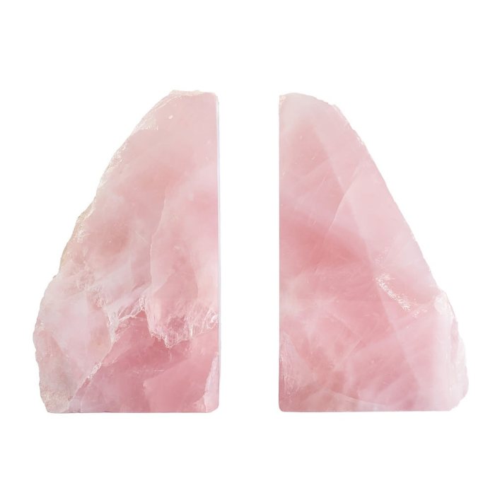 Rose Quartz Bookends - 1.82kg