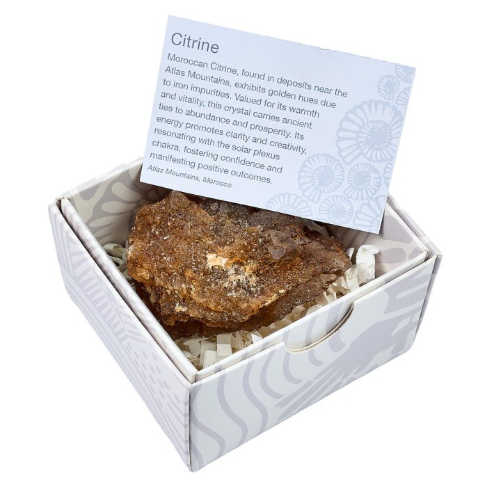 Natural Citrine Crystal in Gift Box