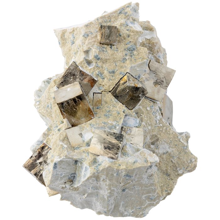 Pyrite Cubes in Matrix A Grade