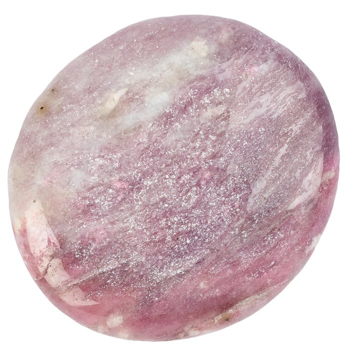 Pink Tourmaline in Quartz smoothstone