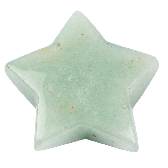 Green Aventurine Star Carving