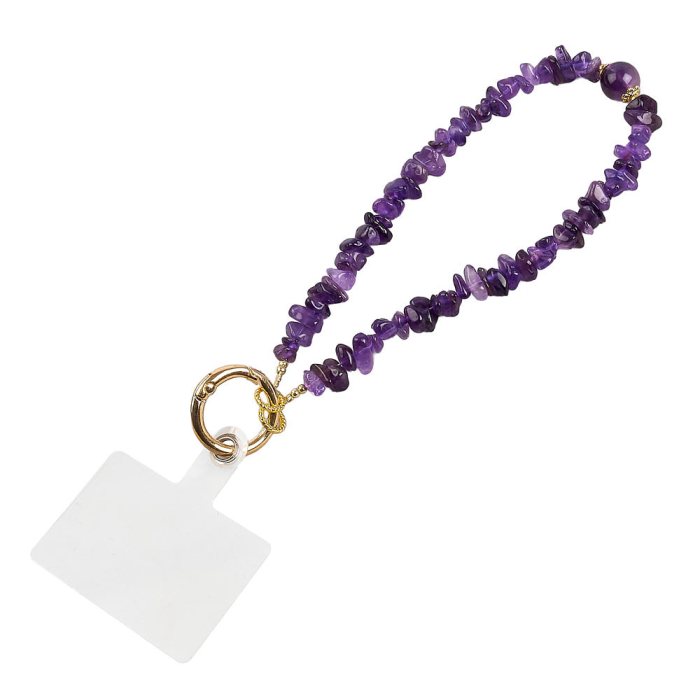 Amethyst Chip Phone Charm