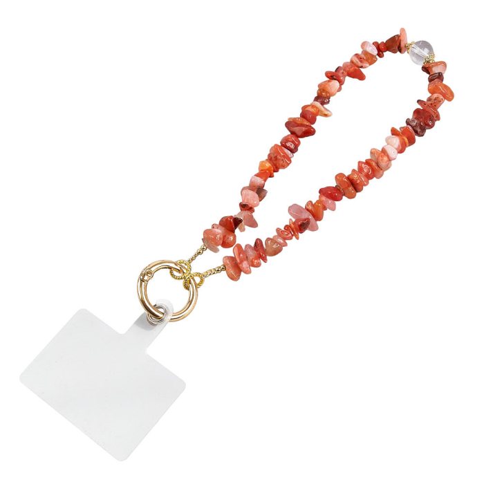 Carnelian Chip Phone Charm