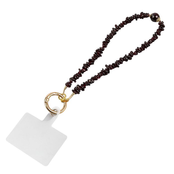 Garnet Chip Phone Charm