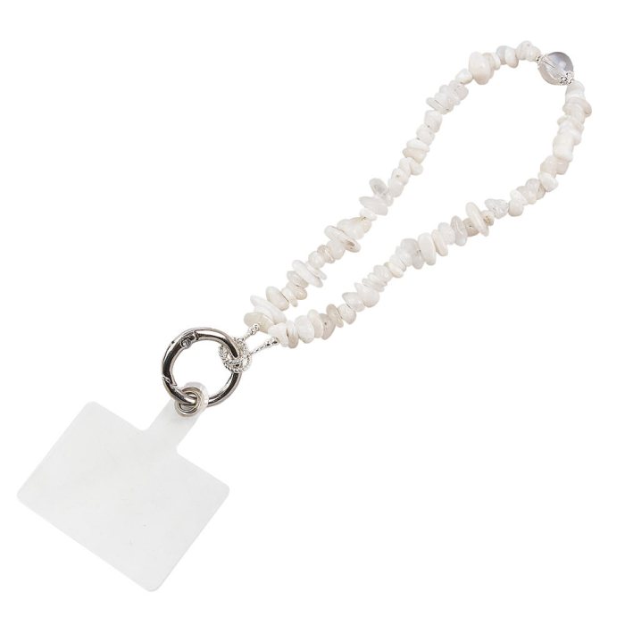 Rainbow Moonstone Chip Phone Charm