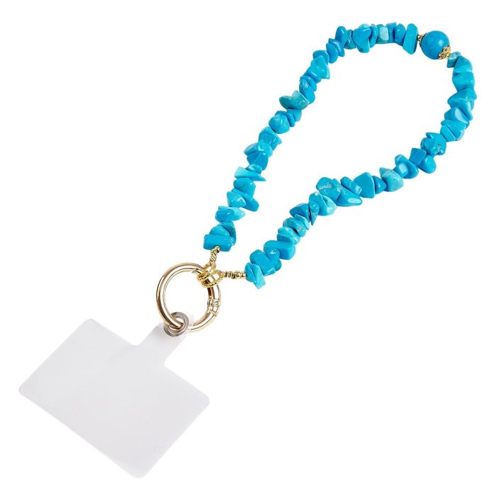 Turquoise (Reconstituted) Chip Phone Charm