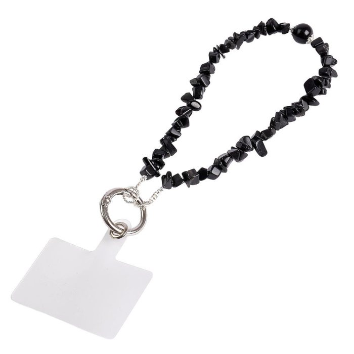 Black Obsidian Phone Charm