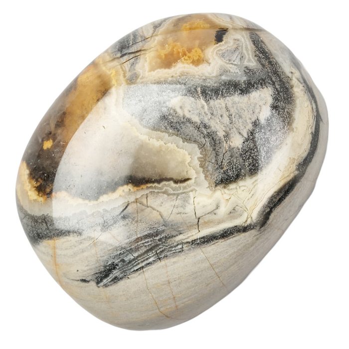 Silver Leaf Jasper Tumblestone