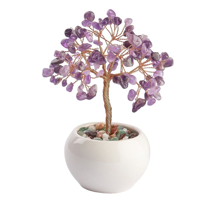 Amethyst Gem Tree in Cup