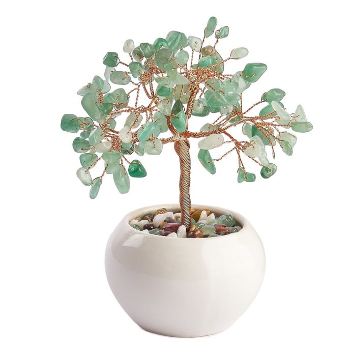Green Aventurine Gem Tree in Cup