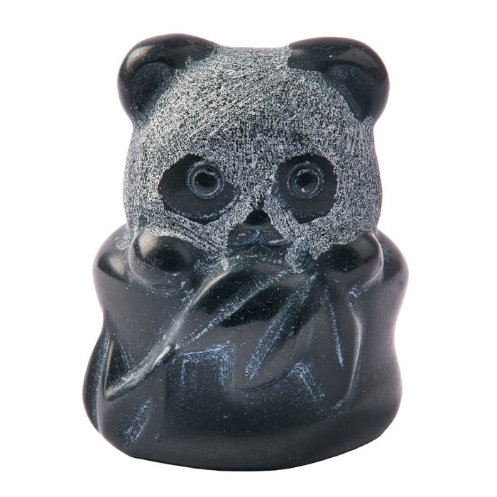 Black Obsidian Sitting Panda