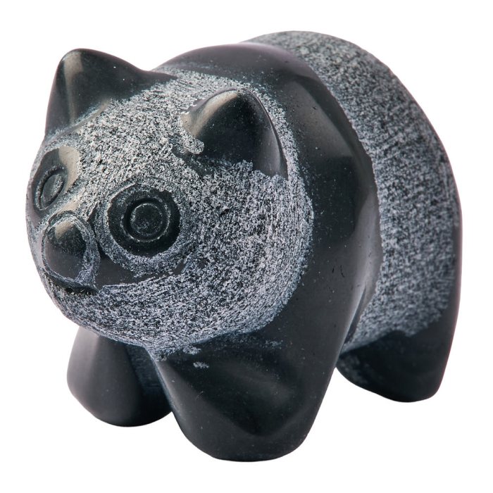 Black Obsidian Standing Panda