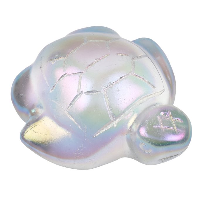 Aura Glass Turtle Carving