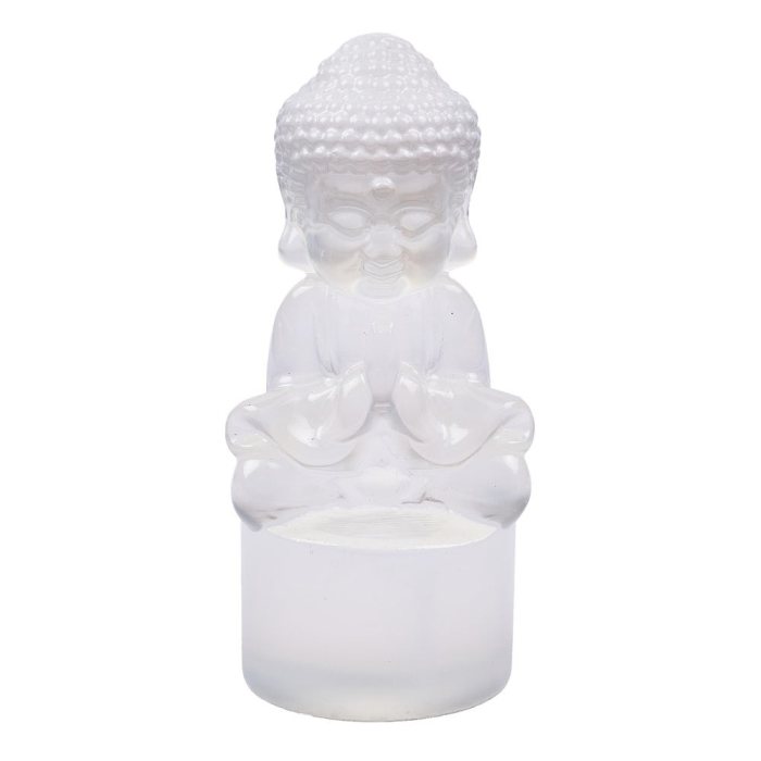 Selenite Buddha Carving