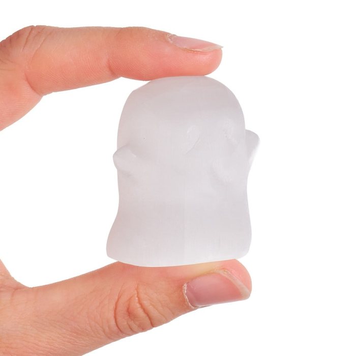 Selenite Ghost Carving - 47mm