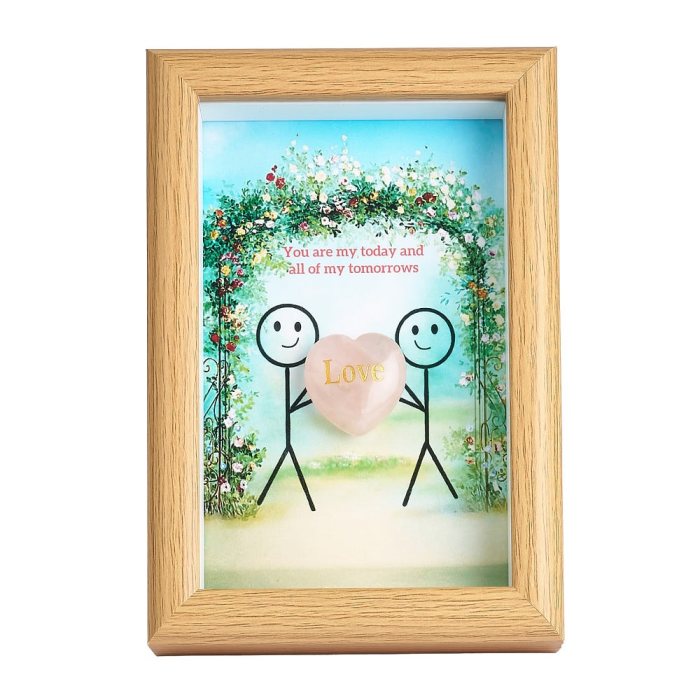 Rose Quartz Love Heart Picture