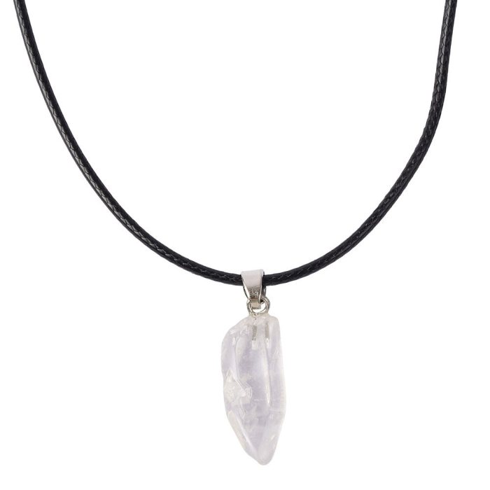 Quartz Crystal Pendant on adjustable cord
