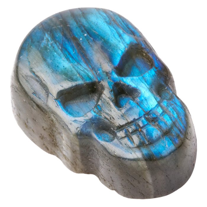 Labradorite Skull Cabochon - 30x20mm