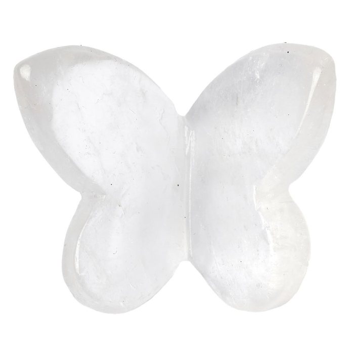 Quartz Crystal Butterfly Carving