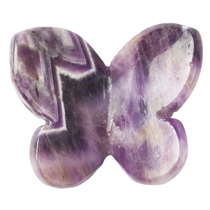 Amethyst Butterfly Carving