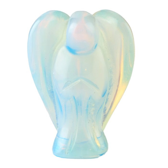 Opalite Pocket Angel Carving
