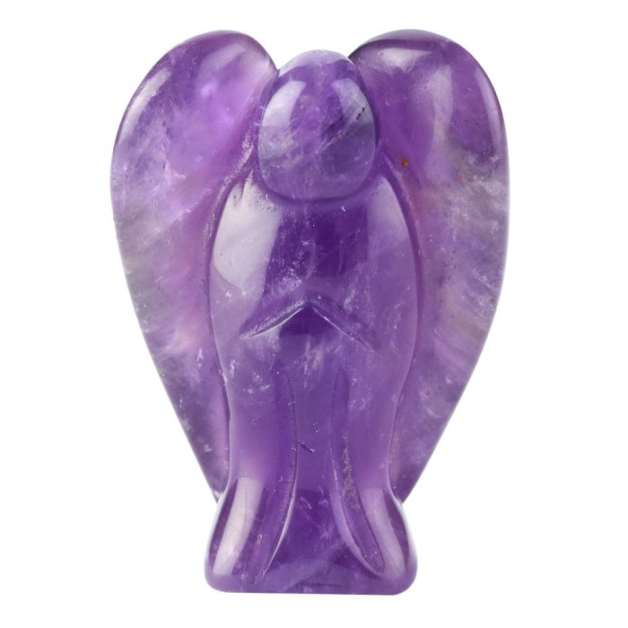 Amethyst Pocket Angel Carving