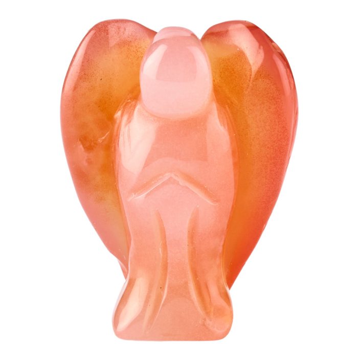 Carnelian Pocket Angel Carving
