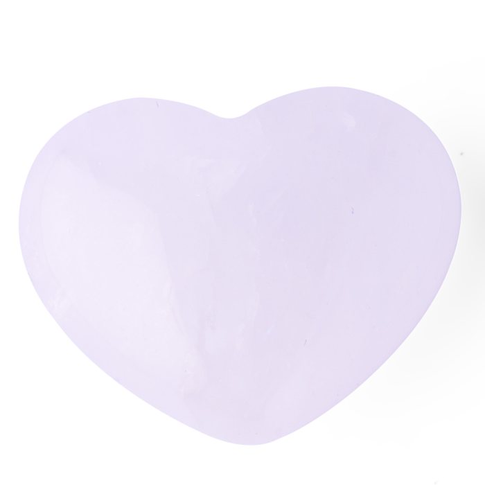 Quartz Crystal Heart Carving - 25mm x 30mm