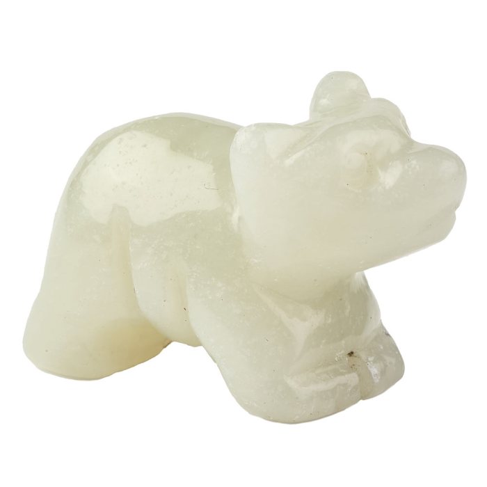 New Jade Bear Carving - 30mm