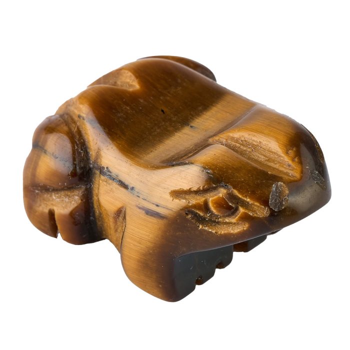 Tiger Eye Frog Carving - 30mm