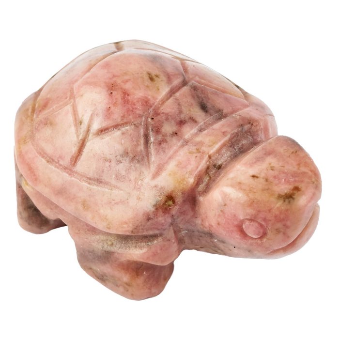 Rhodonite Turtle Carvng - 30mm