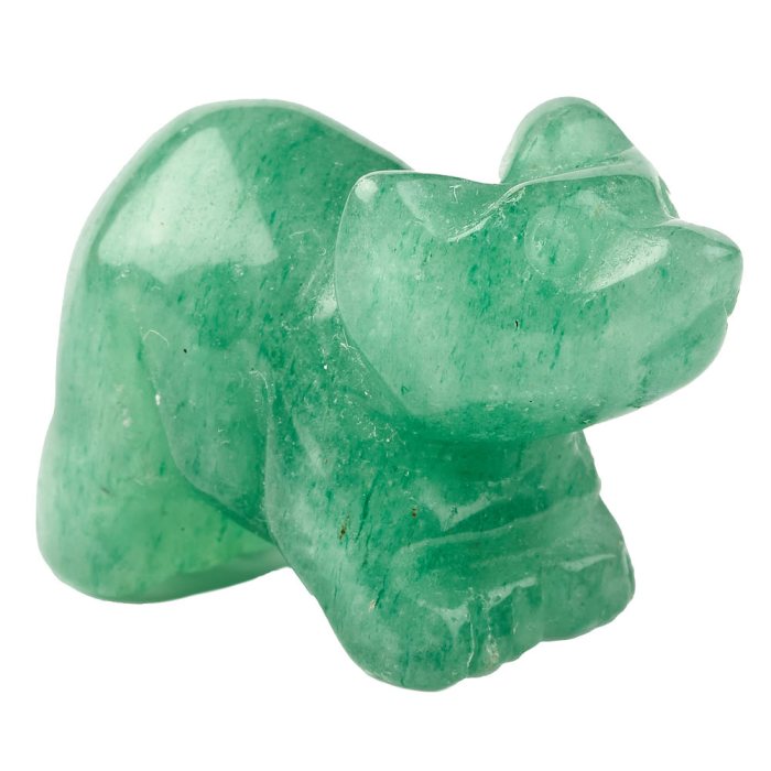 Green Aventurine Bear Carving - 30mm