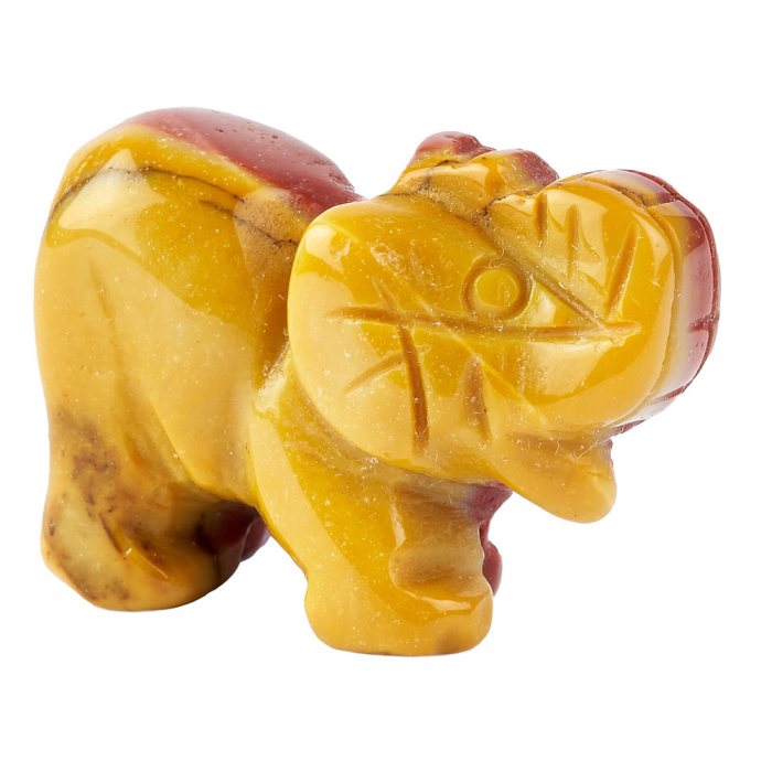 Mookaite Elephant Carving - 30mm