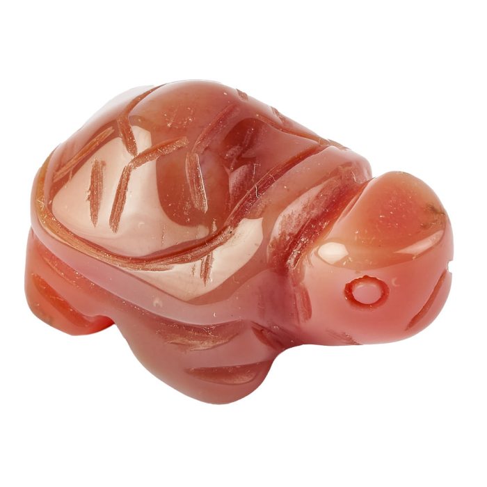 Carnelian Turtle Carving - 30mm