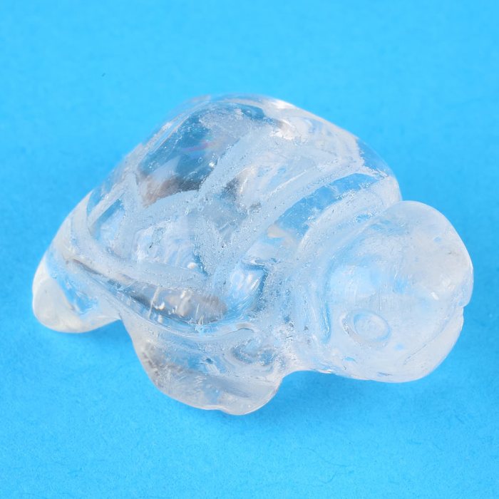 Quartz Crystal Turtle Carving - 30mm