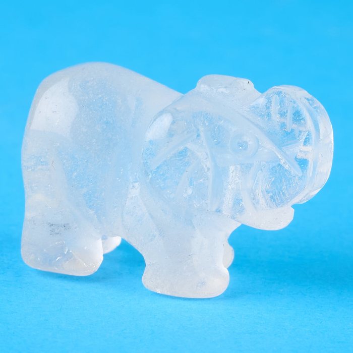 Quartz Elephant Carving - 30mm