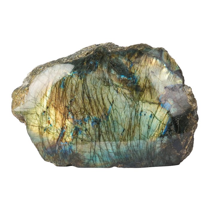 Labradorite Display Piece – Polished Face with Natural Edge 13.10kg