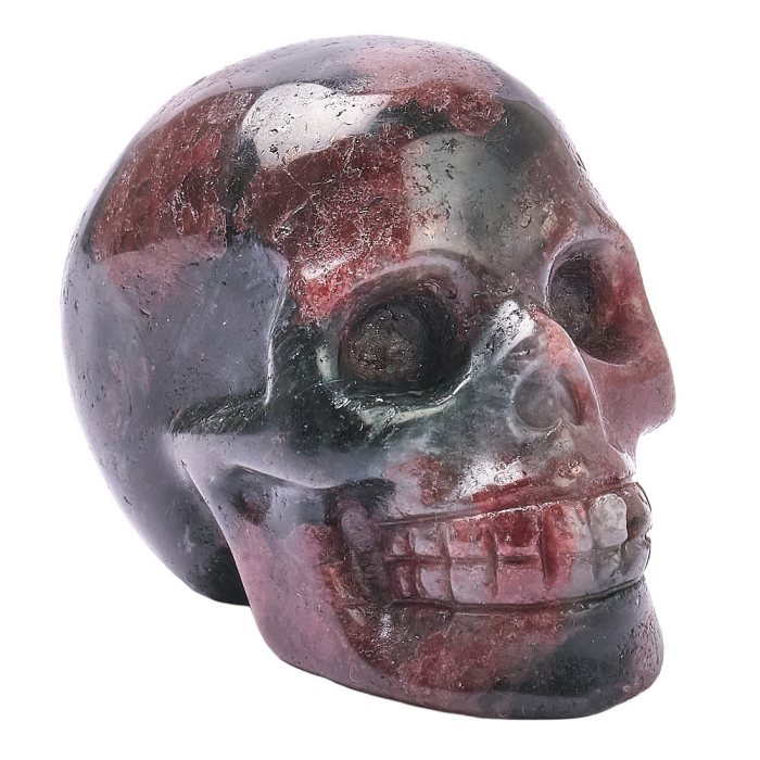 Garnet Skull Carving, 5.5cm 