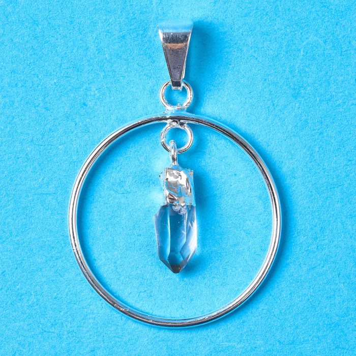 Circle Pendant - Silver Plated