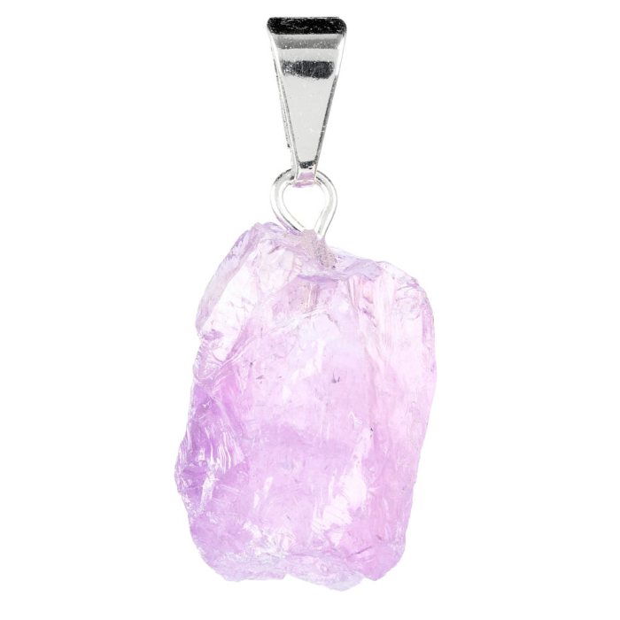 Amethyst Pendant - Silver Plated