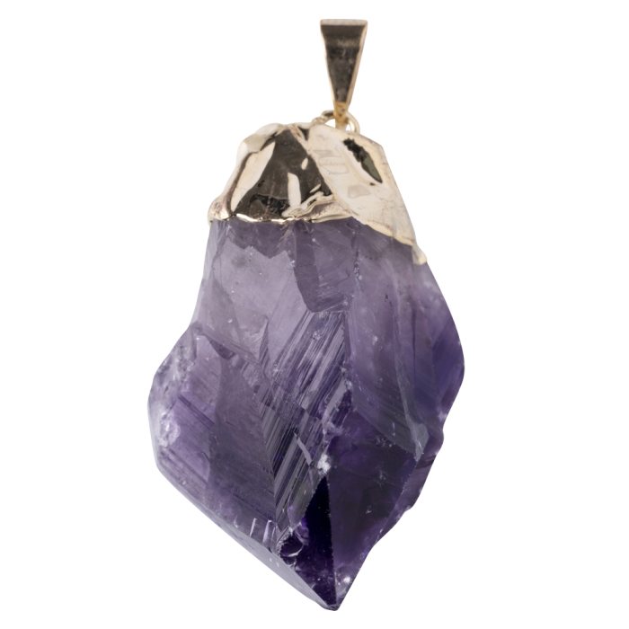 Amethyst Point Pendant, Gold Plated 