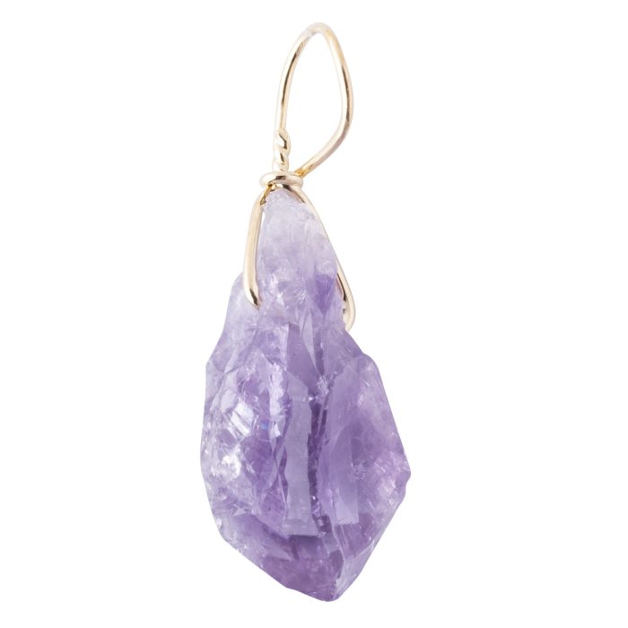Amethyst Point Gold Plated Loop (1pc) NETT