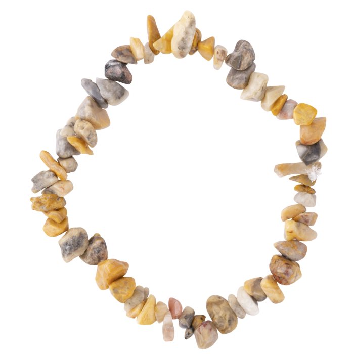 Crazy lace agate chip bracelet