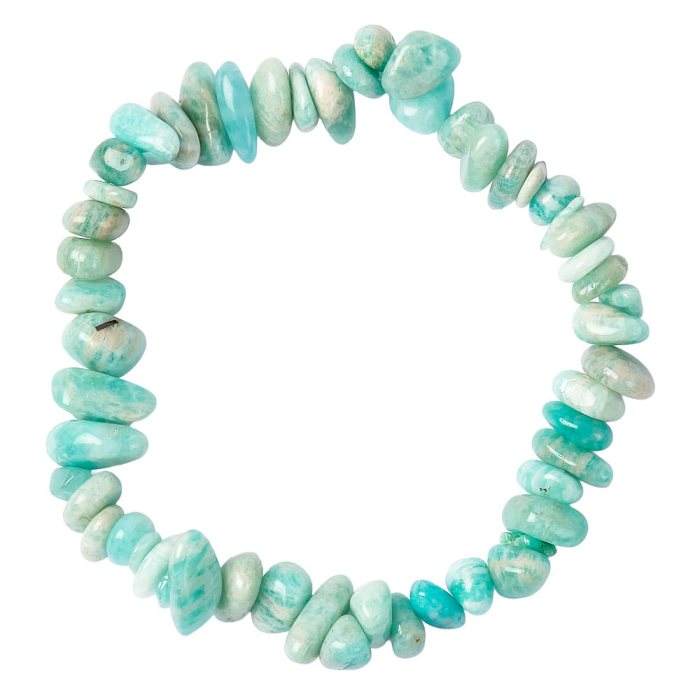 Amazonite chip bracelet