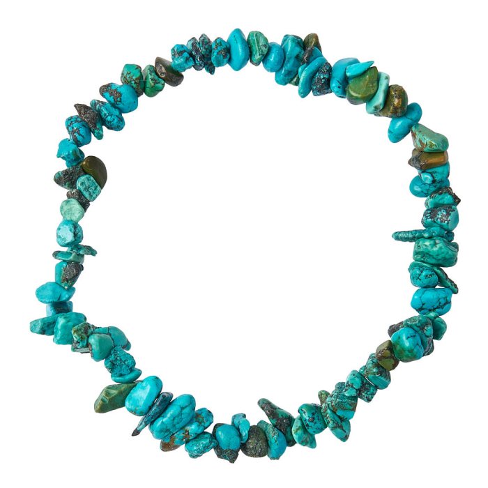 Turquoise chip bracelet