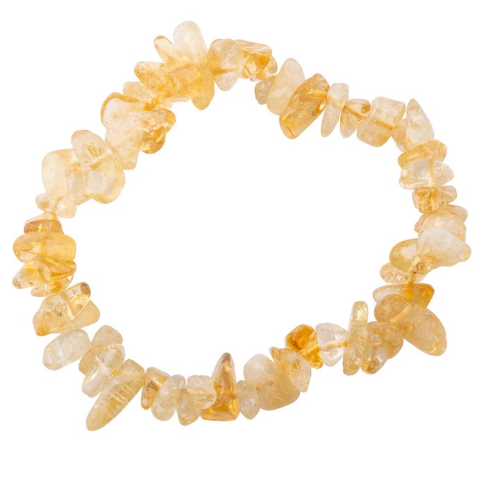 Citrine chip bracelet