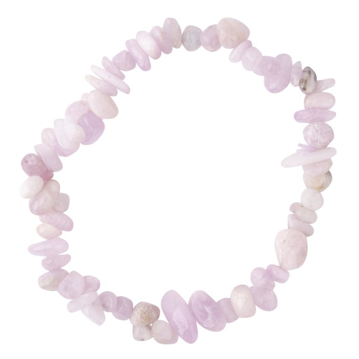 Kunzite chip bracelet