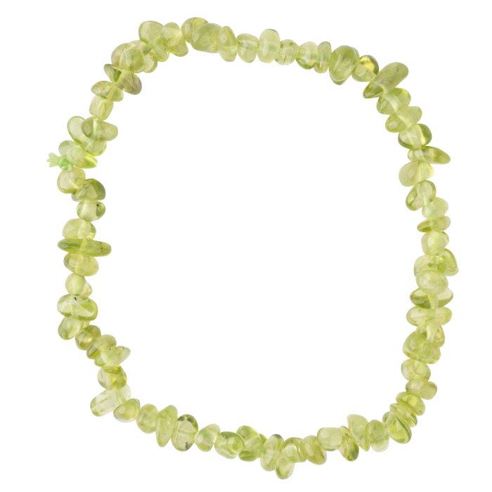 Peridot chip bracelet