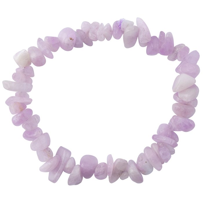 Kunzite chip bracelet