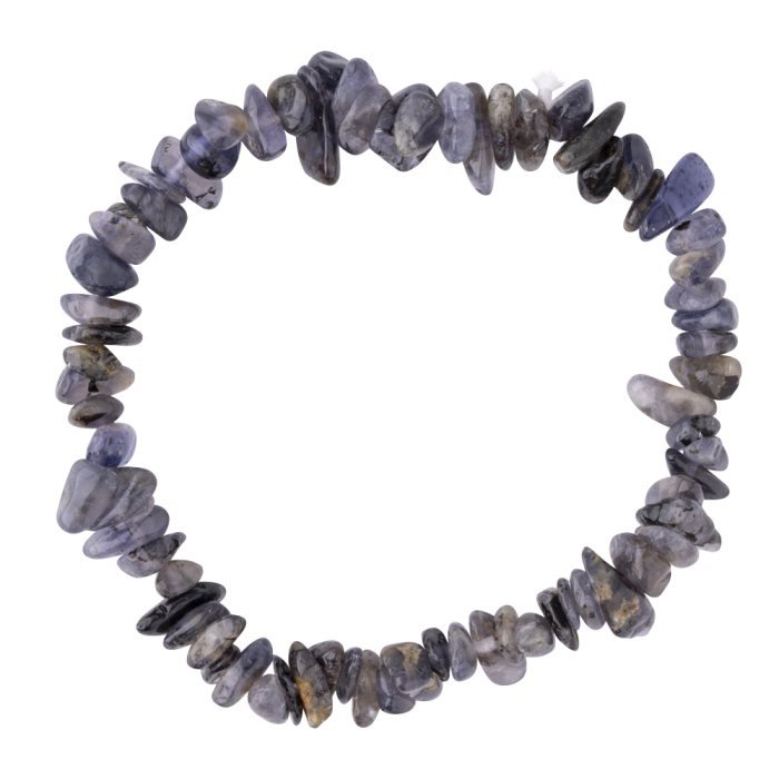 Iolite chip bracelet